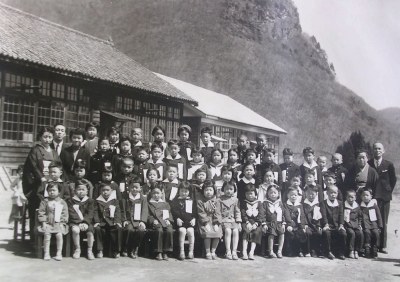 昭和30年代の作並小学校の子供達