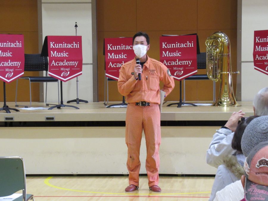 避難訓練コンサート写真