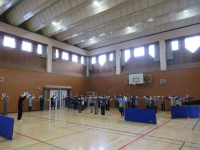 準備運動の様子