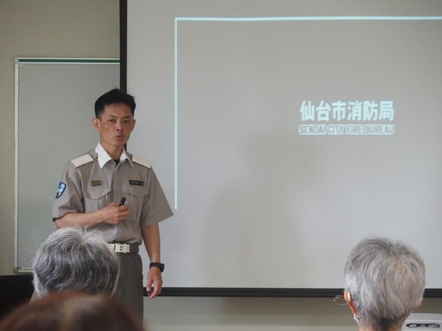 森脇氏講話の様子