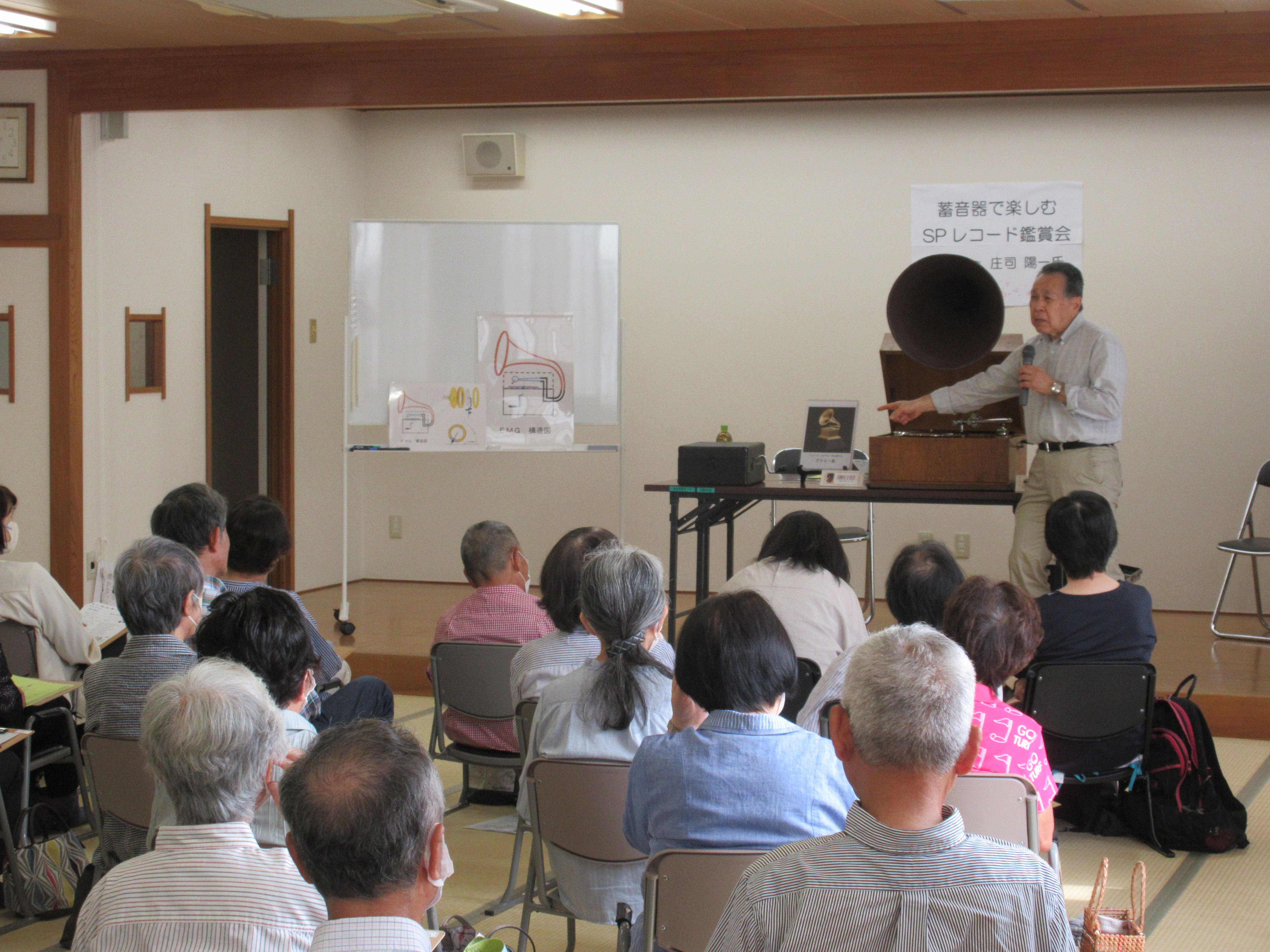 蓄音器で鑑賞会