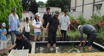 田子小学校理だまりの池へ