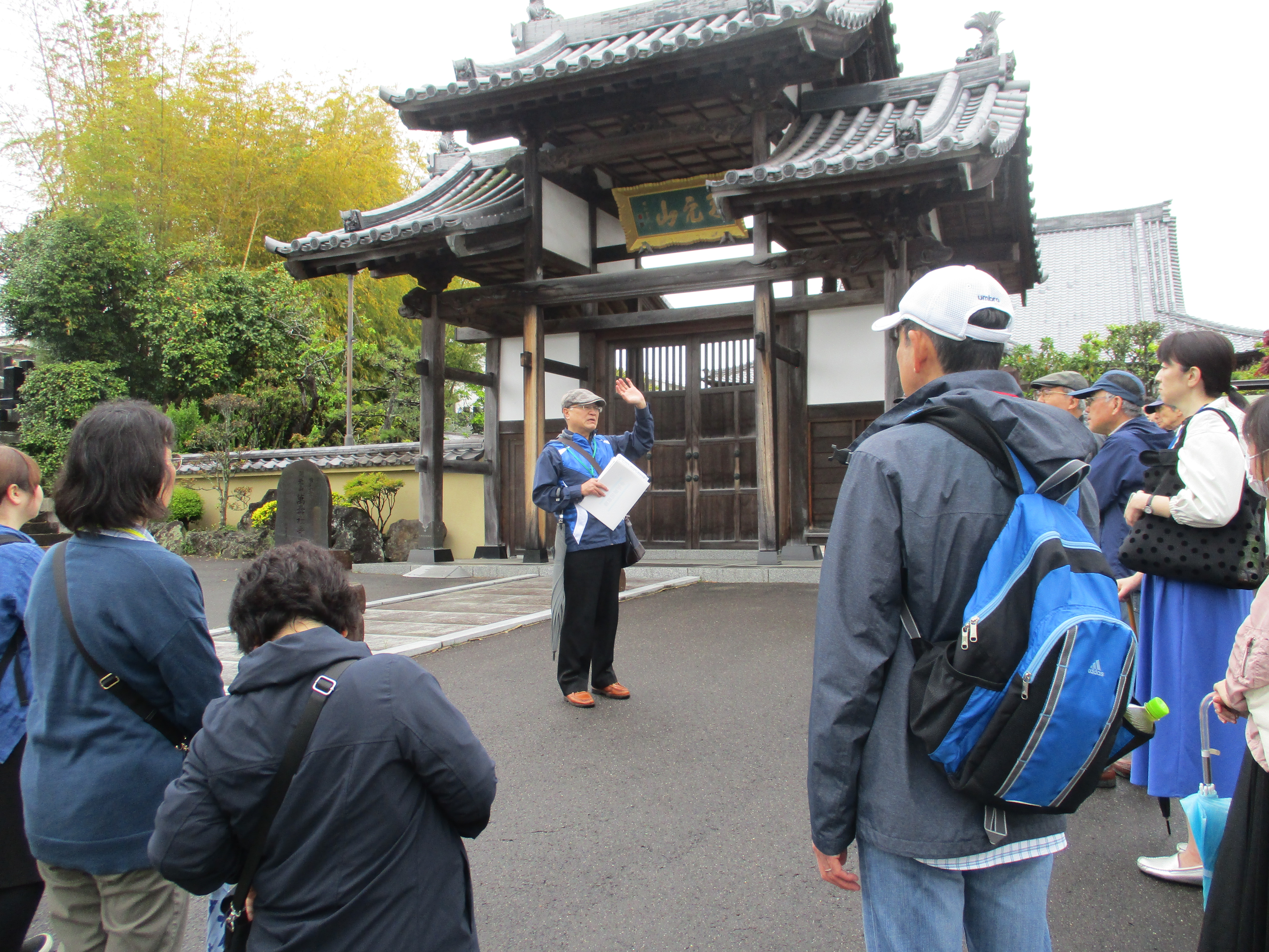 萬寿寺での説明