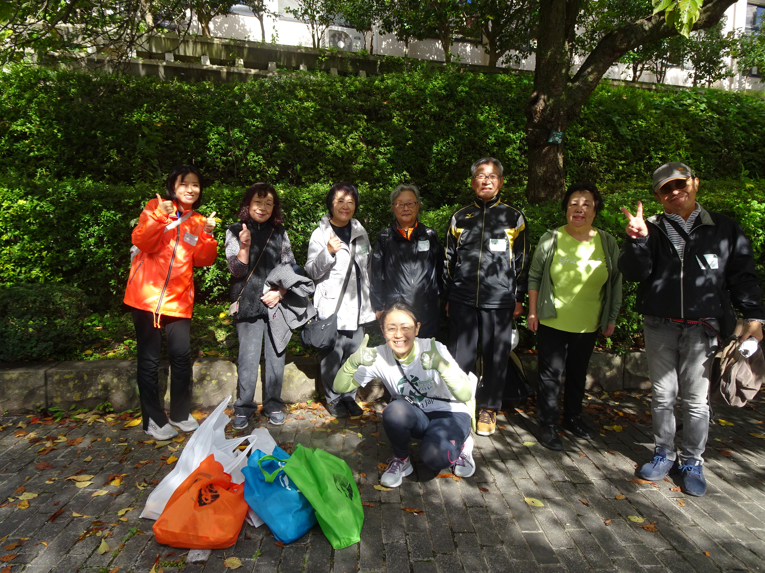 プロギングの集合写真