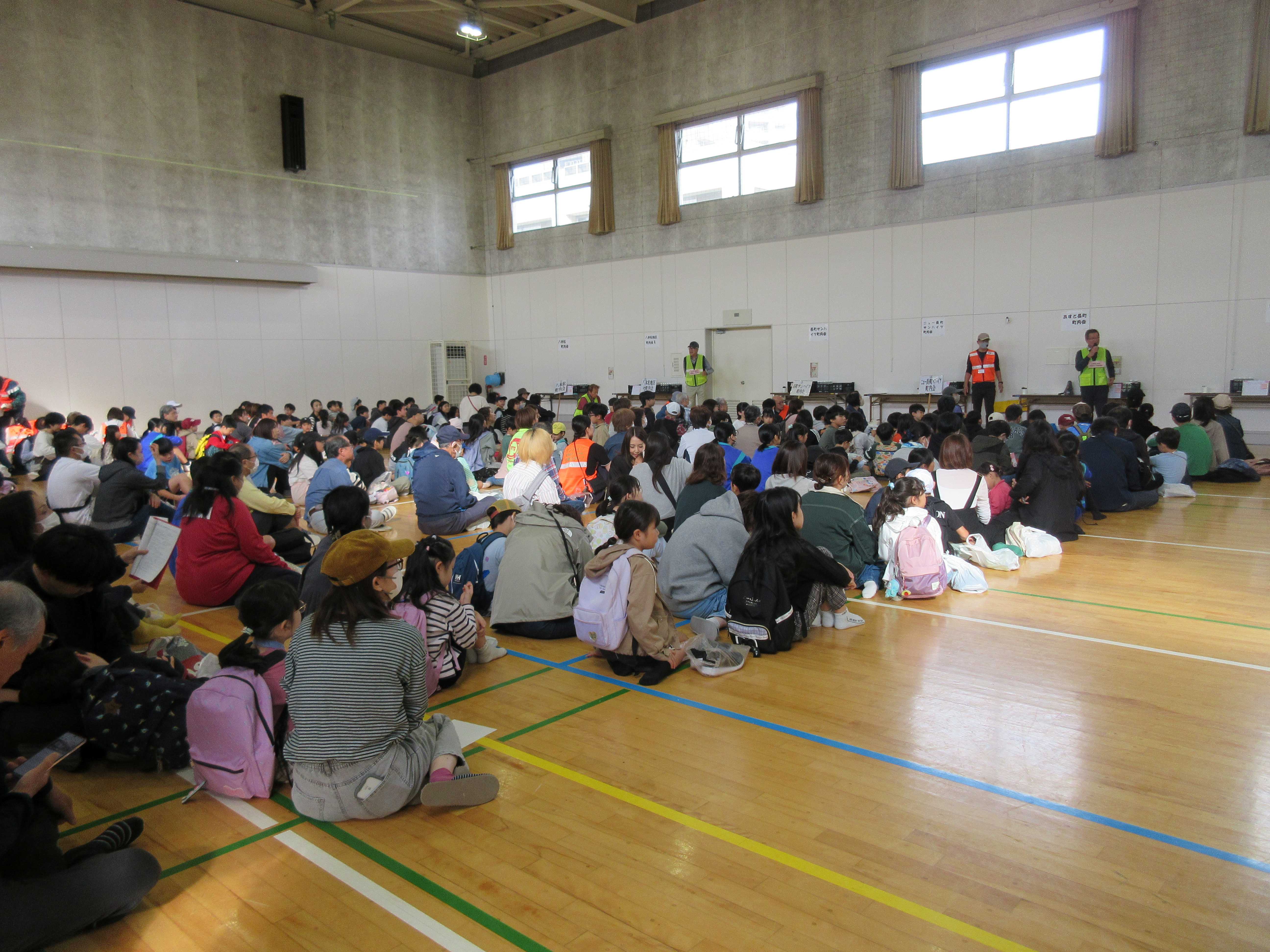 八本松地区合同防災訓練市民センター会場