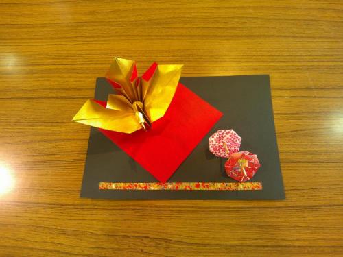 折り紙で作る正月飾り完成品