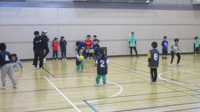 キャッチ練習の様子