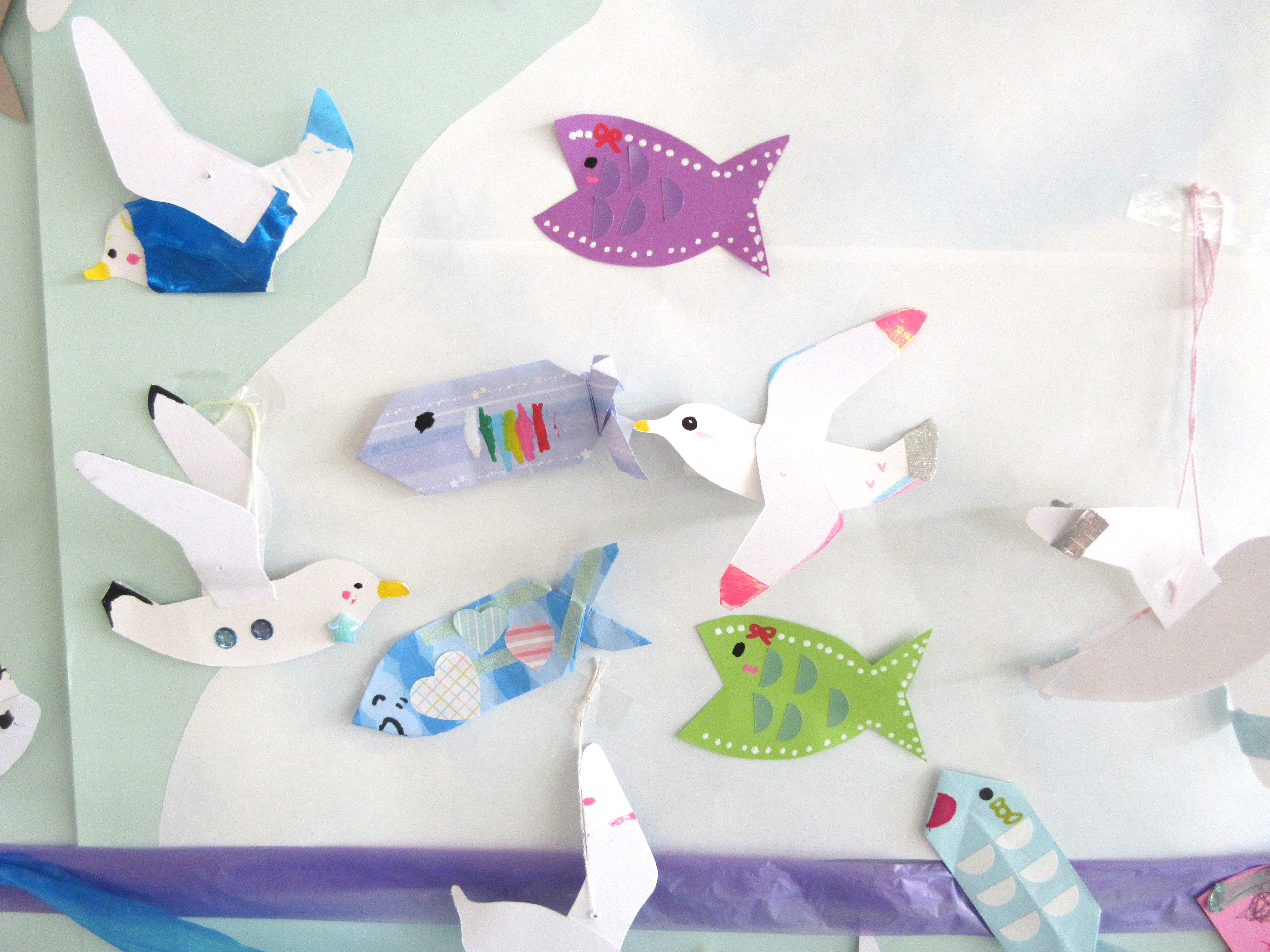 海の展示かもめ