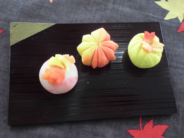 できあがった和菓子の写真