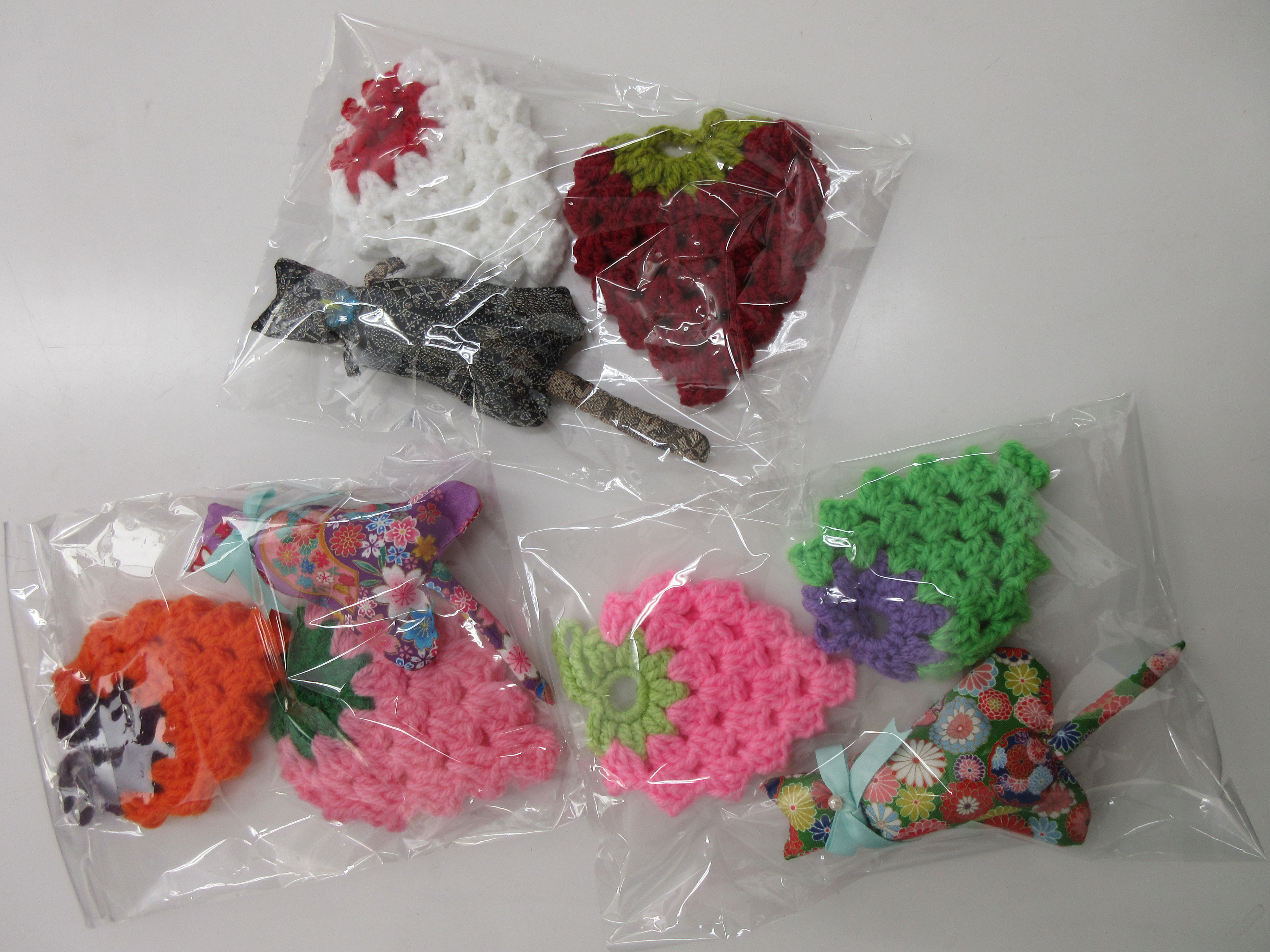 エコたわしと猫のクリップ