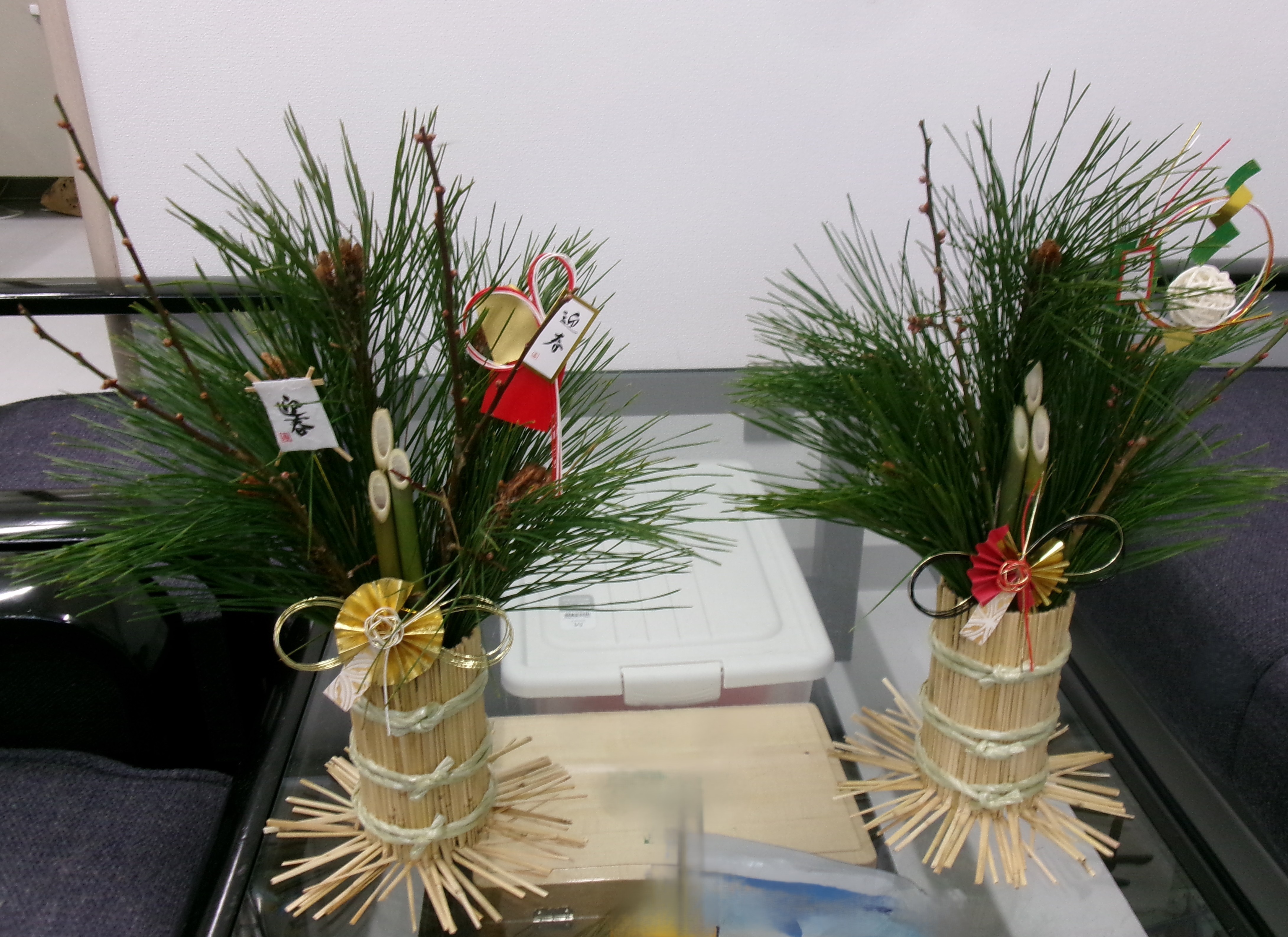ミニ門松づくり完成品