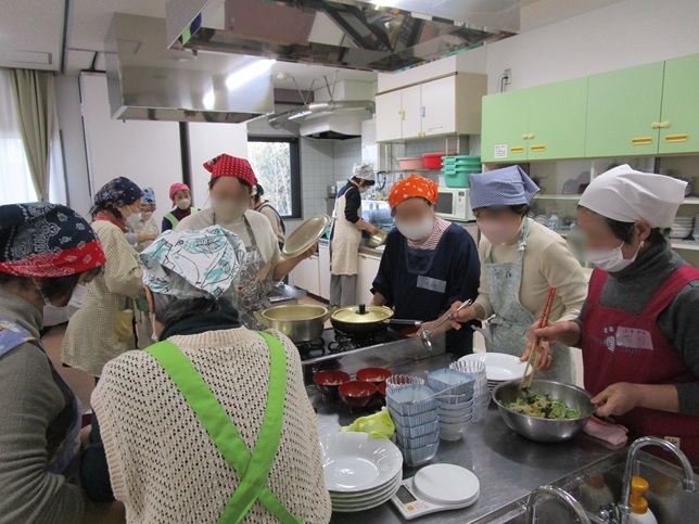 調理実習の様子