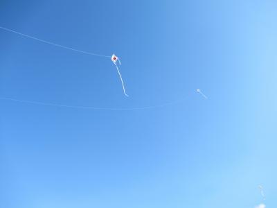 凧がとても小さく見えるほど揚がりました。