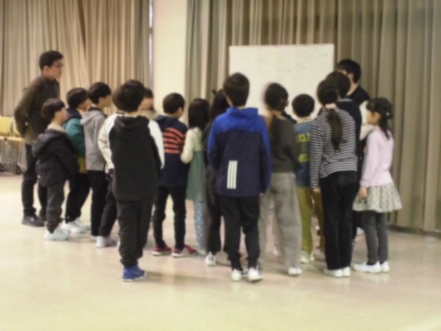 インリーダー研修会小学生の様子