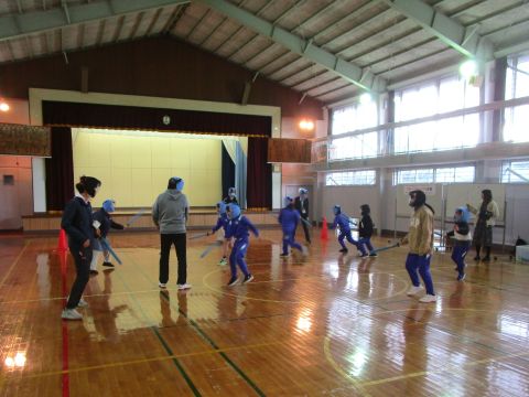 馬場小学校スポーツチャンバラ乱戦