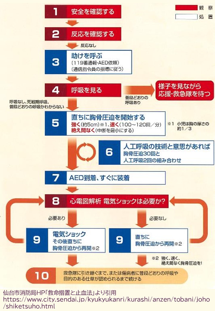 応急手当フロー