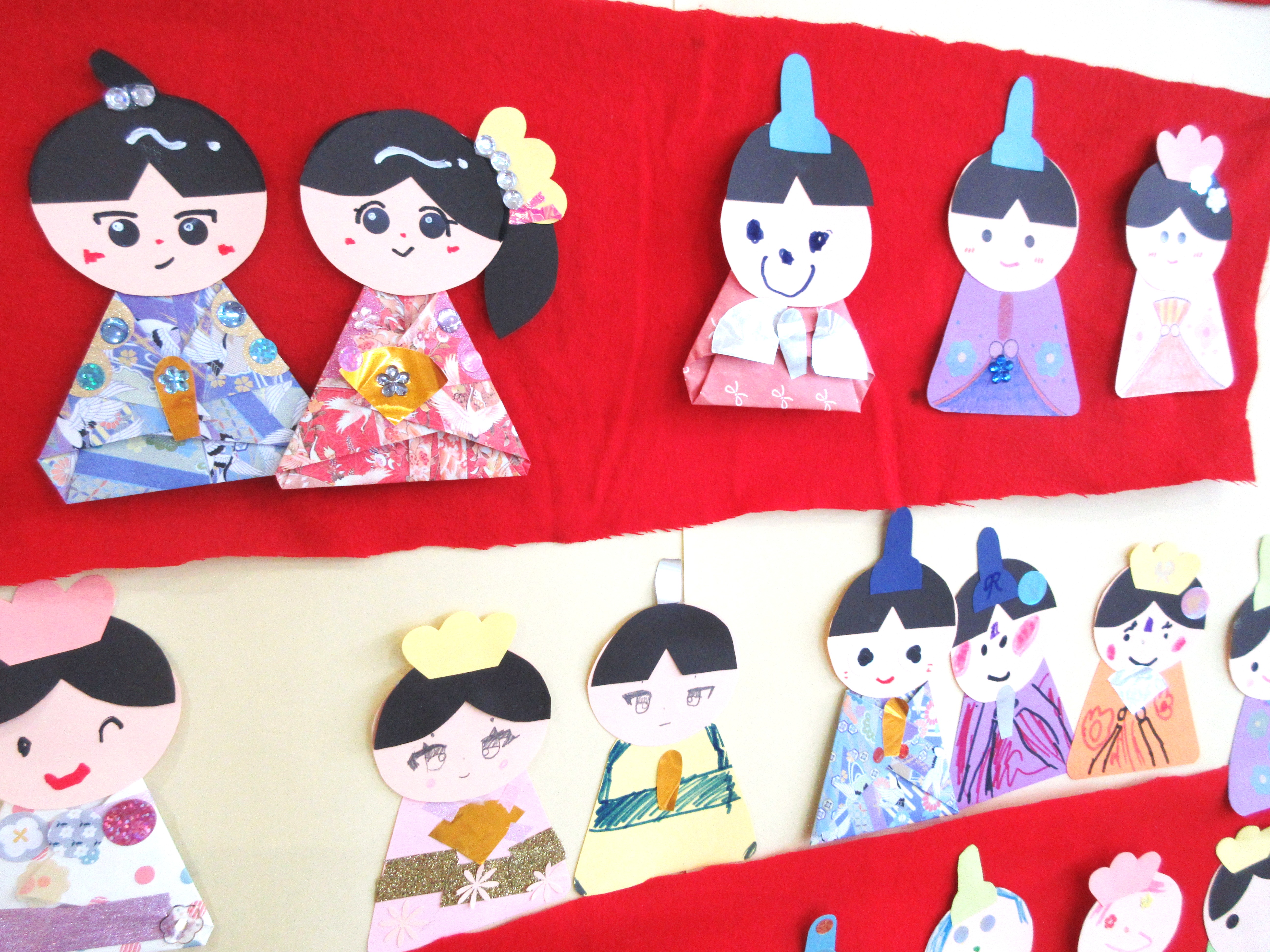 ひなにんんぎょう工作の写真1