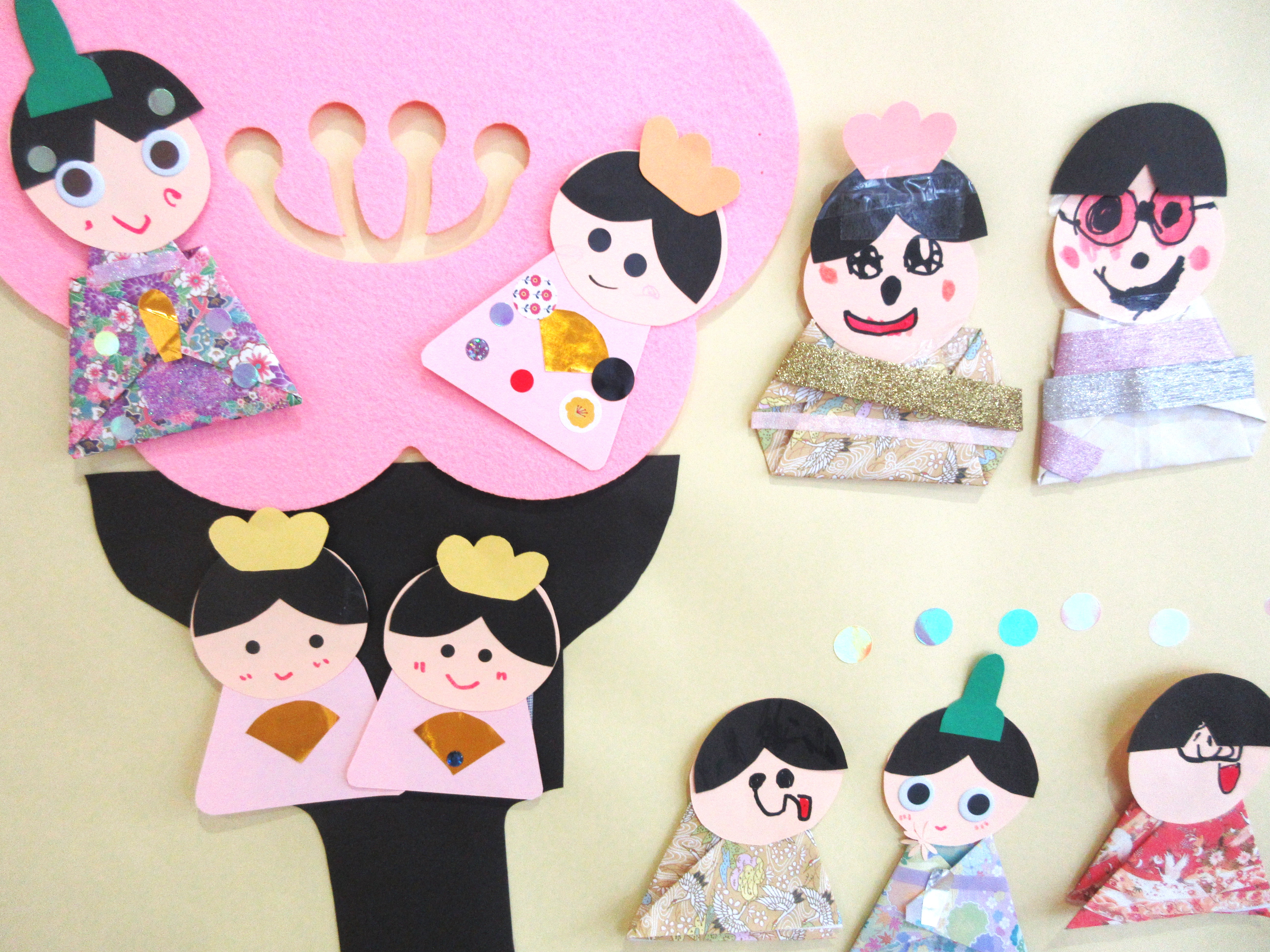 ひなにんぎょうの工作写真3