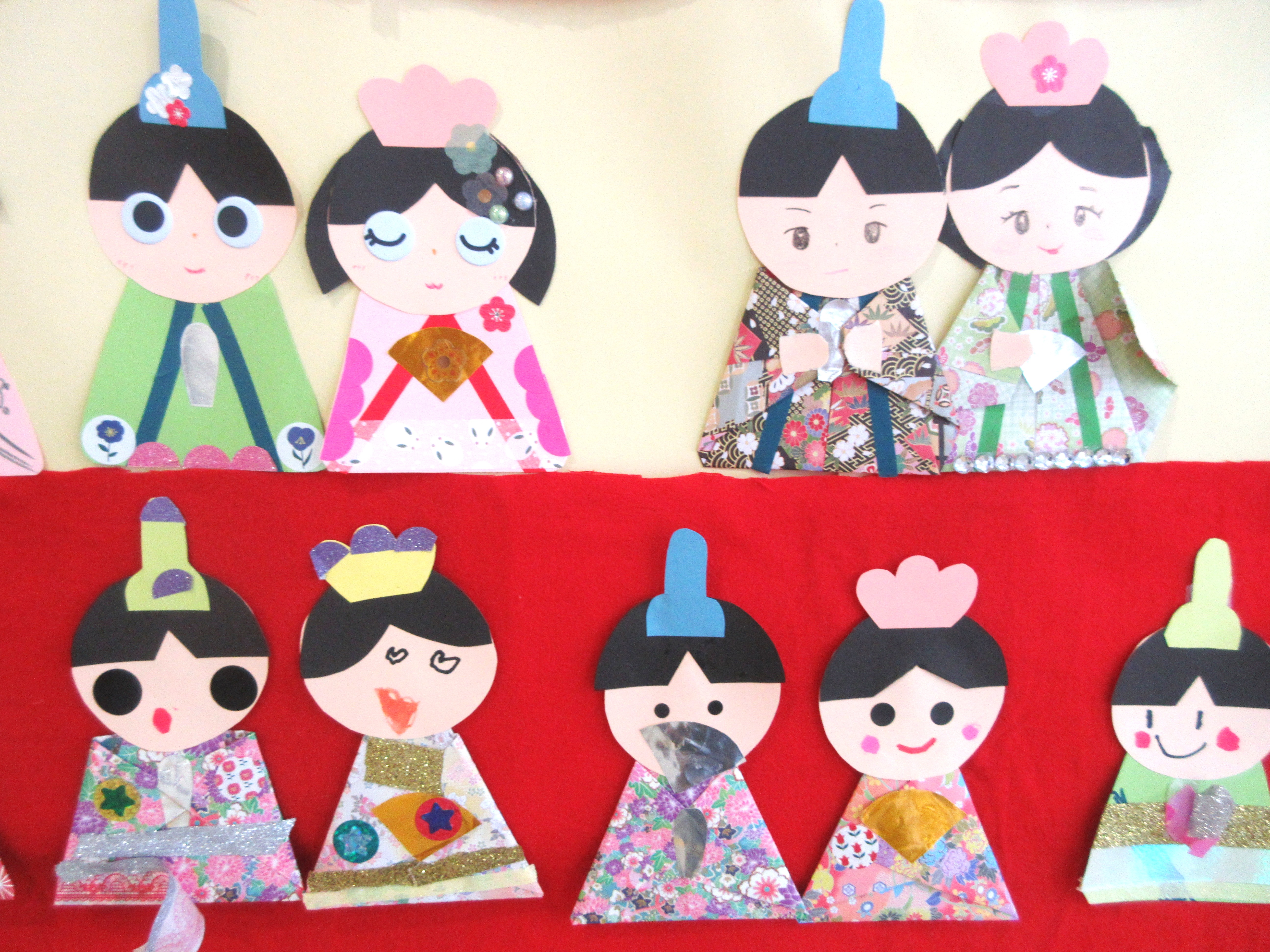 ひなにんぎょうの工作写真4