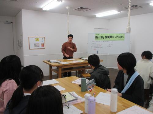 ジュニアリーダー定例会目標決めの様子