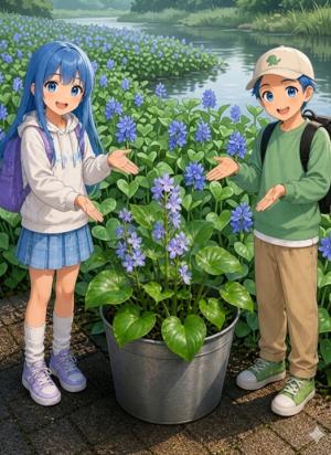 田子のミズアオイキャラクター