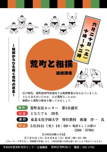 荒町と相撲~相撲からひも解く荒町の歴史~