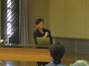 第1回、石井氏のお話のようす