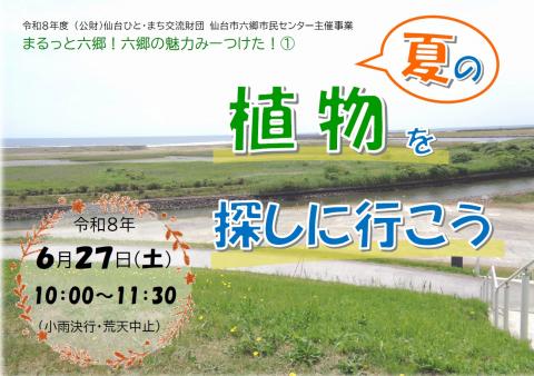 夏の植物を探しに行こう
