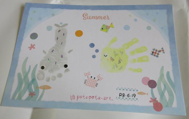 手形アート作品