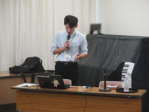 木村氏の講話のようす