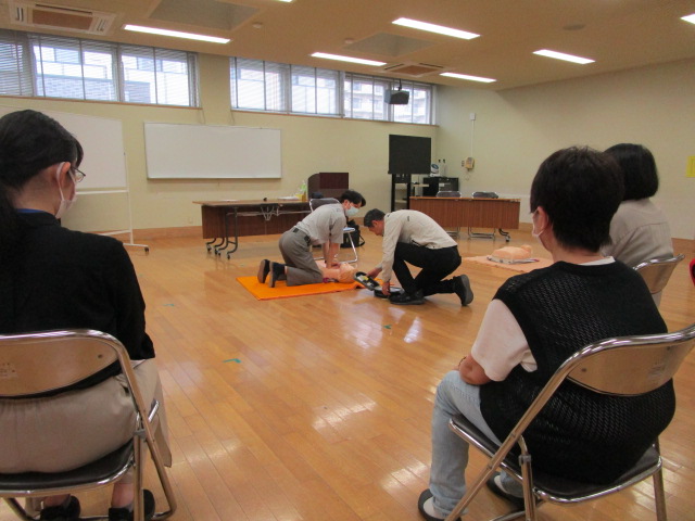 救命講習の様子