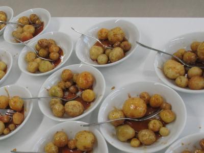 採れたてのジャガイモを試食しました