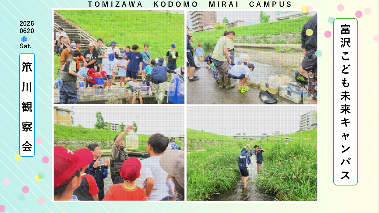笊川観察会の様子