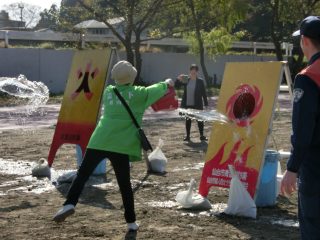 バケツリレー！