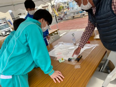 令和4年度田子西3丁目防災訓練（田子地区地域合同防災訓練）風景より