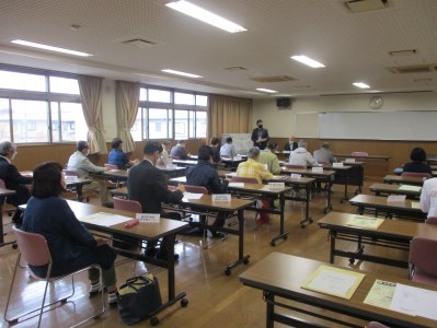 副実行委員長の田子中学校　三塚校長先生の挨拶