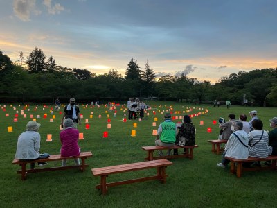 高森東公園で「2022　灯篭まつり」が開催されました