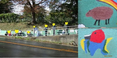地域の絆プロジェクト　八木山動物公園の壁に絵を描こう　開催しました