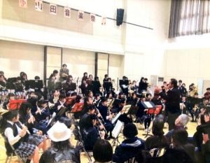 山田音楽祭　第１部スクールバンド発表の様子